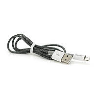 Кабель iKAKU KSC-723 GAOFEI smart charging cable for iphone, Black, длина 1м, 2.4A, BOX l