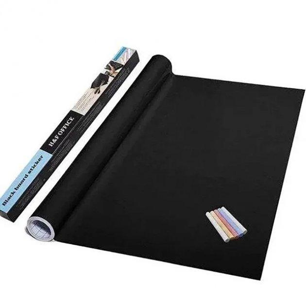 Самоклеющаяся пленка для рисования мелом Black Board Sticker 45х200 см High Quality - фото 6 - id-p2180992318