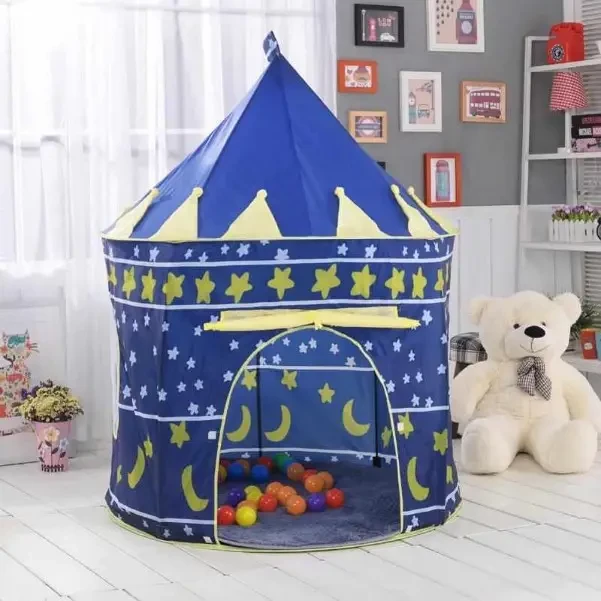 Детская палатка игровая Замок принца шатер для дома и улицы High Quality - фото 1 - id-p2180992323