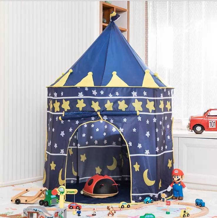 Детская палатка игровая Замок принца шатер для дома и улицы High Quality - фото 3 - id-p2180992323