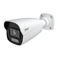 IP-відеокамера 4Mp TVT TD-9442S4-C(D-PE-AW3) White f-2.8mm, ІЧ+LED-підсвічування, з мікрофоном