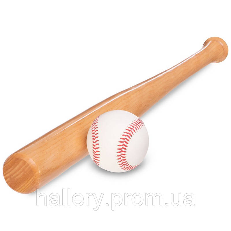 Бита бейсбольная деревянная Zelart C-1872 63см hr - фото 4 - id-p2180994602