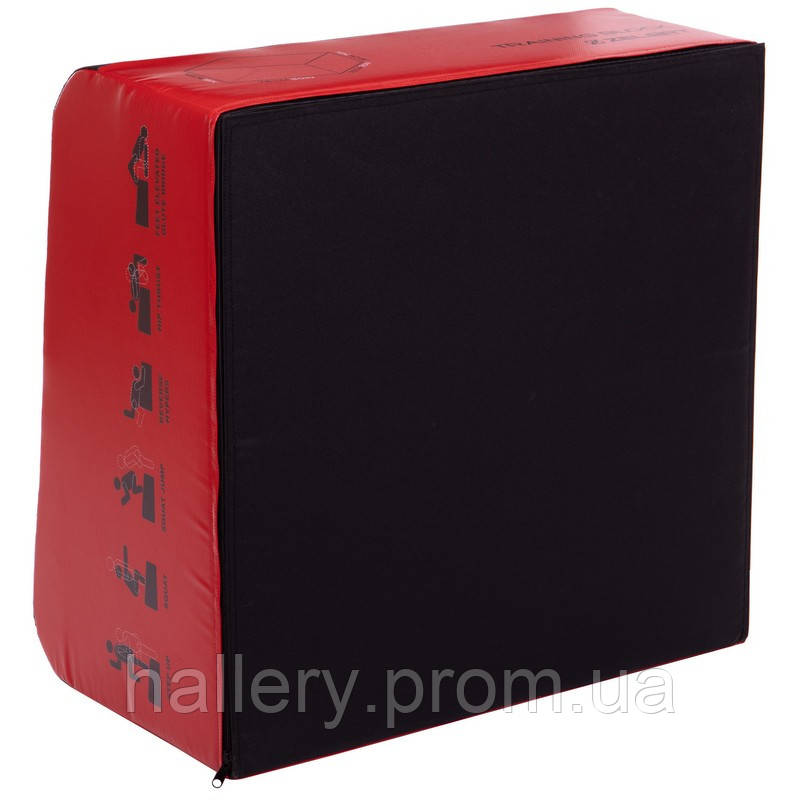 Бокс плиометрический мягкий трапеция Zelart Plyo box FI-3632 1шт 76-76-36/46 см красный-черный hr - фото 7 - id-p2180994771