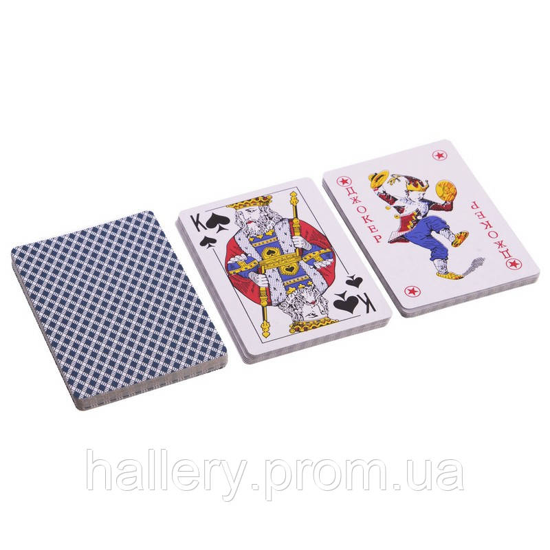 Карты игральные покерные ламинированые Zelart 9899 54 карты hr - фото 3 - id-p2181004187