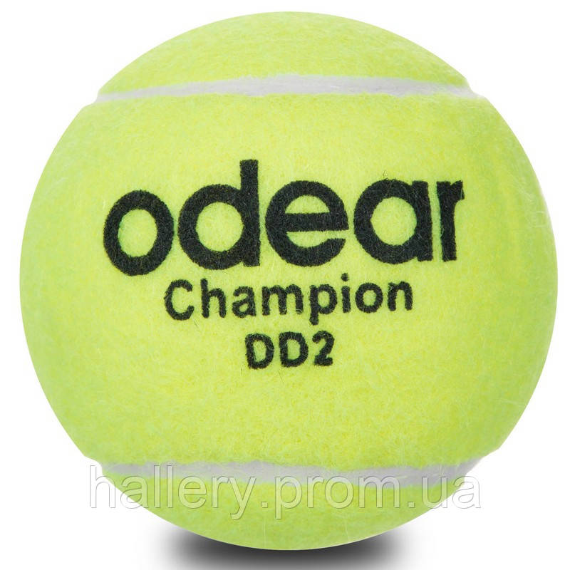 Мяч для большого тенниса ODEAR SILVER BT-1780 12шт салатовый hr - фото 3 - id-p2181013875