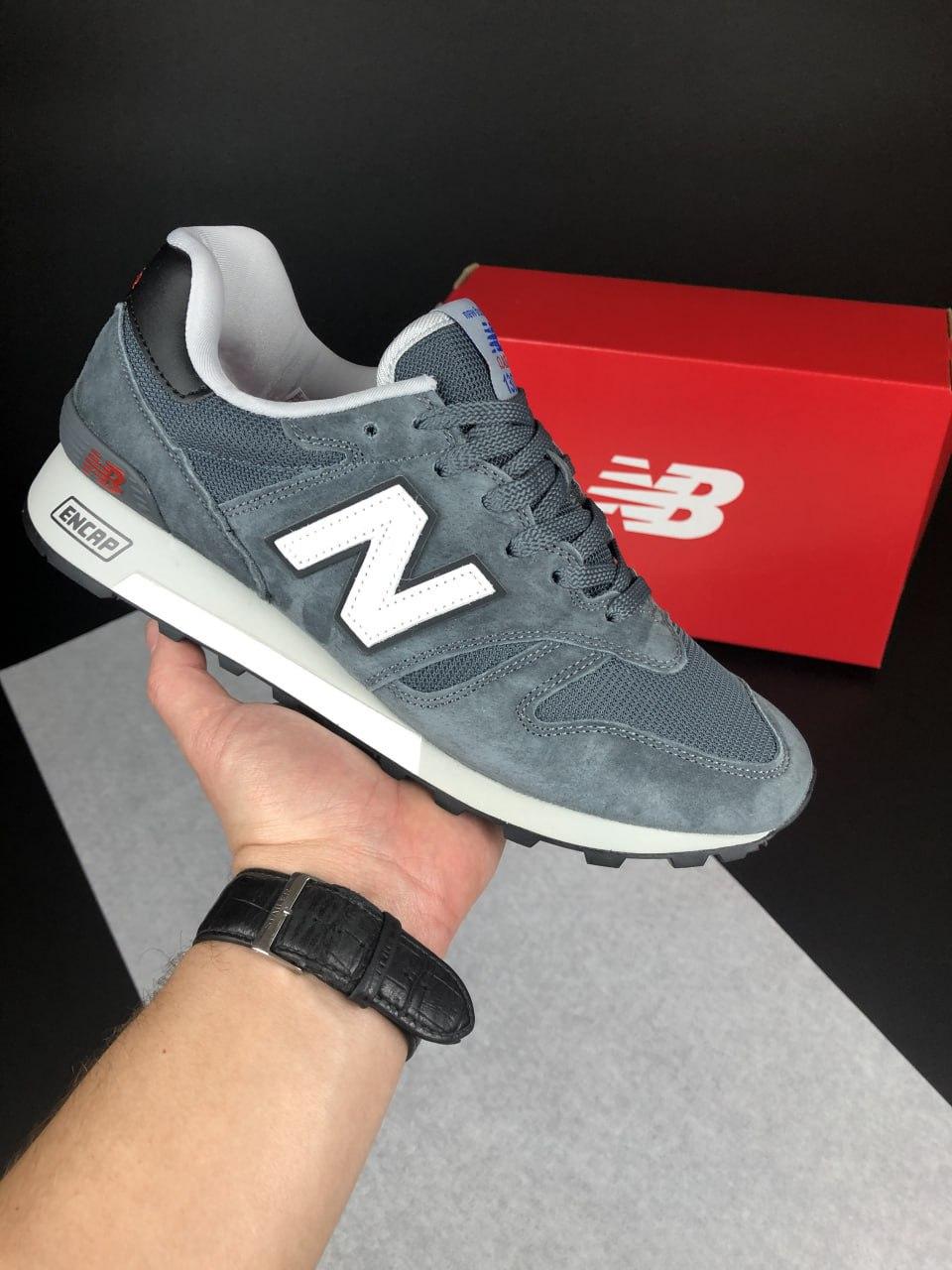 Мужские кроссовки New Balance 1300 Gray Encap Nb обувь Нью Беланс серые замша сетка весна лето - фото 10 - id-p2179791142