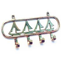 Вешалка-ключница для одежды бронза "Парусники" (18х8х2 см)