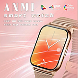 Жіночий смарт-годинник ANMI з функцією дзвінків моніторинг здоров'я спортивні режими 2 ремінці в комплекті, фото 2