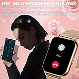 Жіночий смарт-годинник ANMI з функцією дзвінків моніторинг здоров'я спортивні режими 2 ремінці в комплекті, фото 3