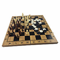 Игровой набор нарды, шахматы, шашки. (47,5х47,5х2 см)
