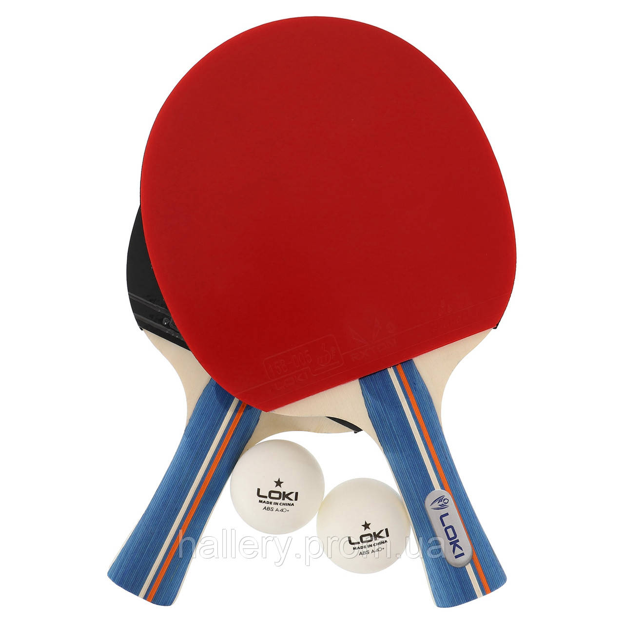 Набор для настольного тенниса LOKI MT-8879 K3000 2 ракетки 2 мяча чехол hr - фото 9 - id-p2181015269