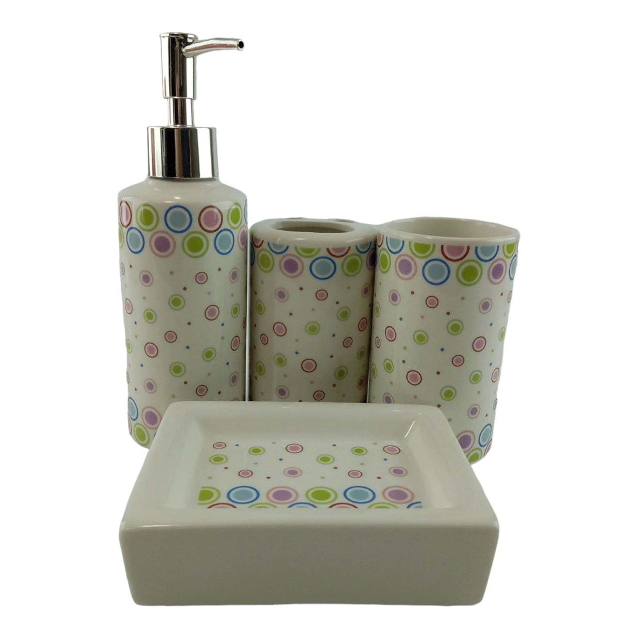 Набір для ванної керамічний "Райдужні кулі"