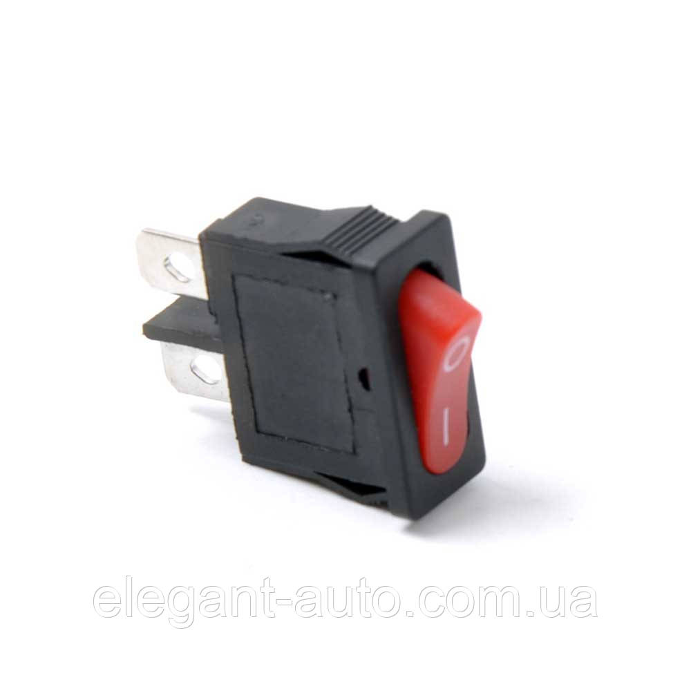 Клавіша №103 прямоуг., супер мала, Червона, 2 ноги, 9,5 * 21мм ON-OF