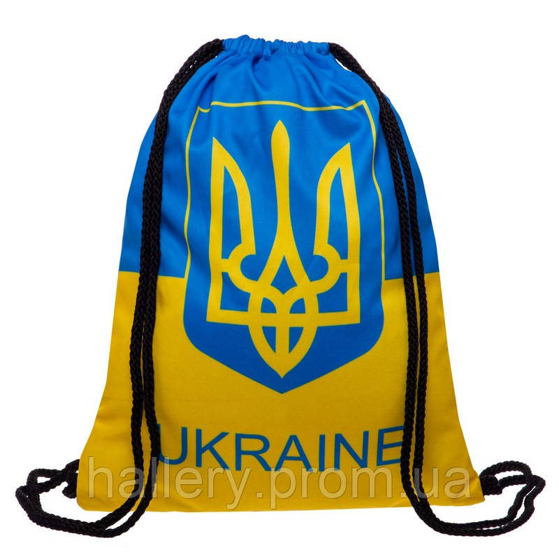 Рюкзак-мешок Zelart UKRAINE GA-4433-UKR желтый-голубой hr - фото 2 - id-p2181023328