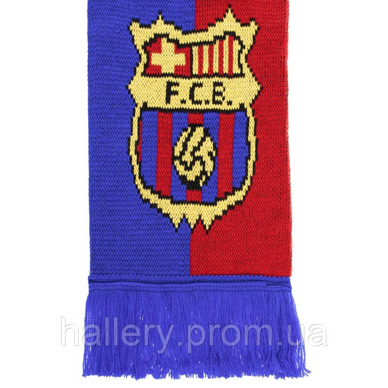 Шарф для болельщика Barselona F.C. зимний Zelart FB-6026 синий-бордовый hr - фото 3 - id-p2181031272
