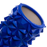 Ролер масажний для йоги (мфр ролер) 45 см Point Diamond Pattern FI-0458, фото 5