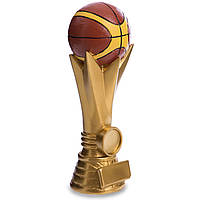 Статуэтка наградная спортивная Баскетбол Баскетбольный мяч Zelart C-3209-B5 hr