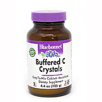 Буферизованный Витамин С в Кристаллах, Buffered C Crystals, Bluebonnet Nutrition, 4.4 унции IS, код: 5570045