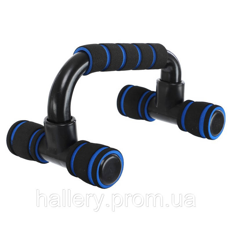 Упоры для отжиманий CIMA FI-7427 PUSH-UP BAR 21x14x12см черный-синий hr - фото 5 - id-p2181033110