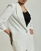 Костюм жіночий Espiga 418443 38 білий (піджак, штани), фото 2