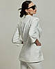 Костюм жіночий Espiga 418443 38 білий (піджак, штани), фото 2