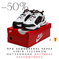 Мужские качественные кроссовки Nike Air Monarch Black Red, кроссовки и кеды беговые для спорта,демисезон