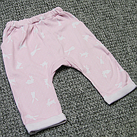 Демисезонные весна осень р 86 9-12 мес модные детские спортивные штаны для девочки ИНТЕРЛОК 4794 Розовый