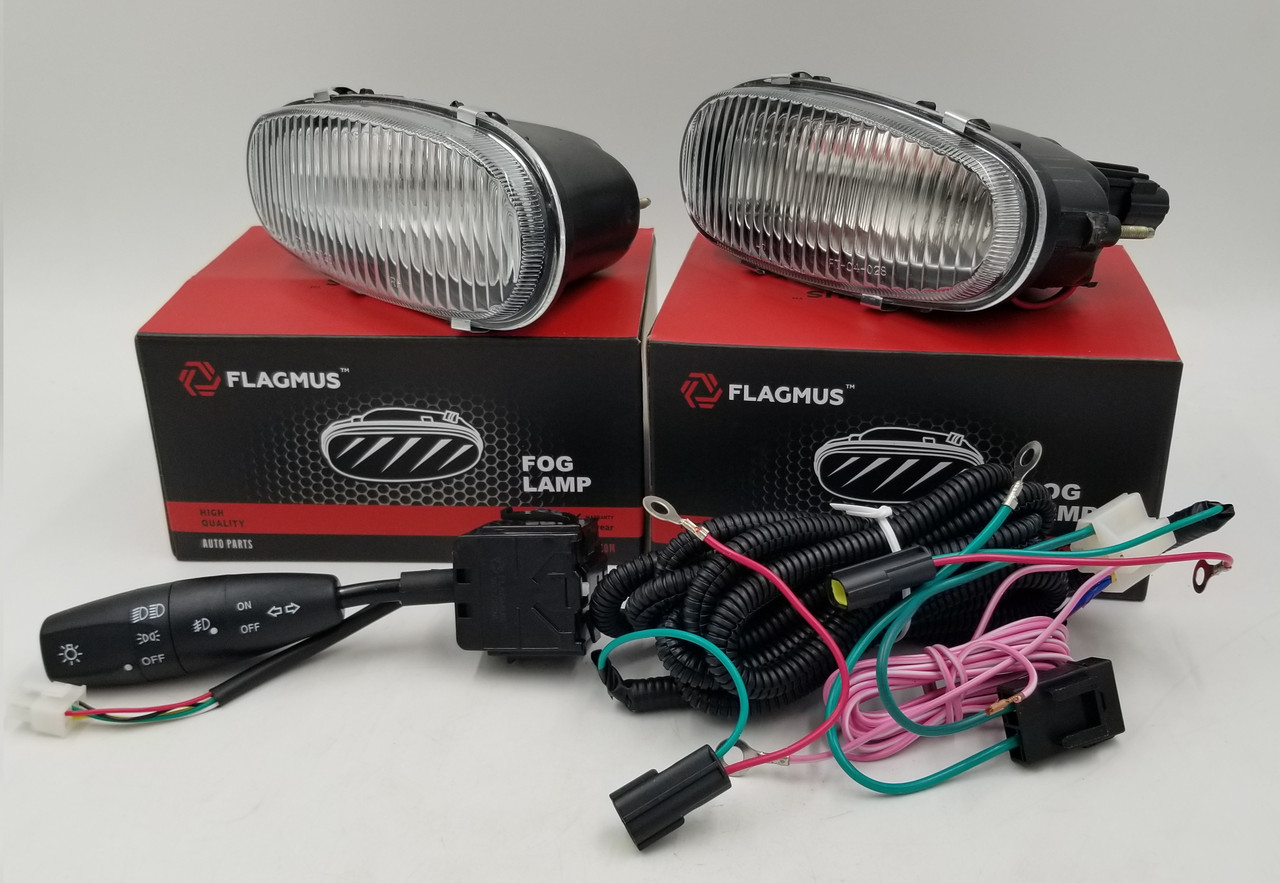 Протитуманні фари Ланос, Сенс (комплект фари+перемикач+проводка) Flagmus Чехія, фото 1