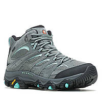 Ботинки женские Merrell Moab 3 Mid GTX Women для города и путешествий Синтетика, Трекинг, 40, Лето, Серый-Бирюзовый