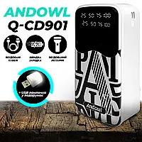УМБ Andowl Q-CD901 Power Bank 40000 mah Внешний аккумулятор с быстрой зарядкой (повер банк, портативная