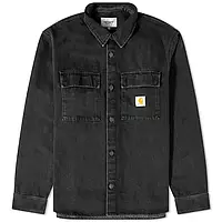 Urbanshop com ua Кофта чоловічі Carhartt Wip Manny Denim Shirt (I032705-BLACK) РОЗМІРИ ЗАПИТУЙТЕ