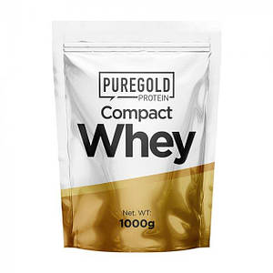 Протеїн Compact Whey Protein Pure Gold - 1000g Малина з білим шоколадом (Уцінка - пошкоджена упаковка)
