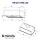 Кухонна витяжка Minola HBI 5214 I 700 LED, нержавіюча сталь, вбудована в шафу витяжка для кухні, шириною 52 см, фото 2