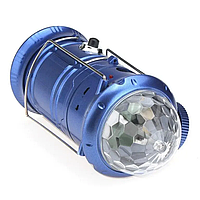 Кемпинговая лампа фонарь XF-5801 (1W+6+3Led) + лазерный шар + Power bank + 3 режима - htpk