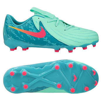 Дитячі бутси Nike JR Phantom GX 2 Academy LV8 FG/MG FQ7390-300, Блакитний, Розмір (EU) — 38.5