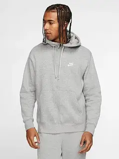 AllOriginal com ua Бомбер чоловічий Nike M Nsw Club Hoodie Fz Bb (BV2645-063) РОЗМІРИ ЗАПИТУЙТЕ
