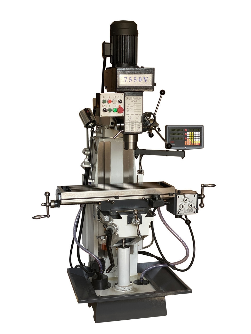 Консольний вертикально-фрезерний верстат 9craft 7550V з ПЦІ