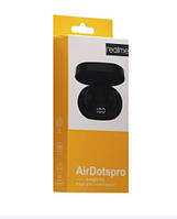 Беспроводные сенсорные наушники Realme AirDotspro (желтая коробка) Black - htpk