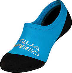 Шкарпетки для басейну Aqua Speed NEO SOCKS 6102 (177-01) 24-25 Чорно-блакитний (5908217661029)