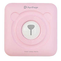 Портативный bluetooth термопринтер для смартфона PeriPage A6, розовый - htpk