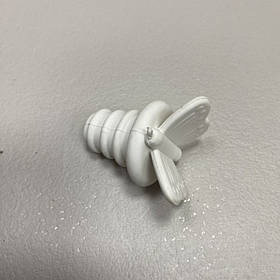 Пробка силіконова для пляшки "Butterfly" Stenson 50808 біла