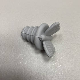 Пробка силіконова для пляшки "Butterfly" Stenson 50808 сіра