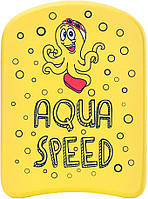 Доска для плавания Aqua Speed KIDDIE Kickboard Octopus 6897 (186-octopus) 31 x 23 x 2.4 см Желтый