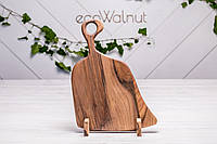 Кухонна дошка із дерева для нарізки подачі продуктів Дощечка для кухні з гравіюванням «Віник»