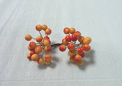 Ягоди калини глянцеві, Червоно-оранжеві, великі, 1см