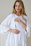 Біла невагома сукня для вагітних і годуючих мам з секретом для годування 42, фото 2