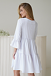 Біла невагома сукня для вагітних і годуючих мам з секретом для годування 42, фото 3