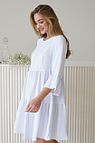 Біла невагома сукня для вагітних і годуючих мам з секретом для годування 42, фото 5