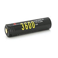 Аккумулятор 18650 Li-Ion Soshine 18650USB-3.7-3600, microUSB, 3600mAh, 4.5A, 4.2/3.6/2.75V, Black