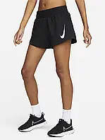Urbanshop com ua Шорти жіночі Nike W Nk Swoosh Short Veneer Vers (DX1031-010) РОЗМІРИ ЗАПИТУЙТЕ